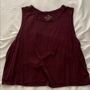 American Eagle cropped muscle tank